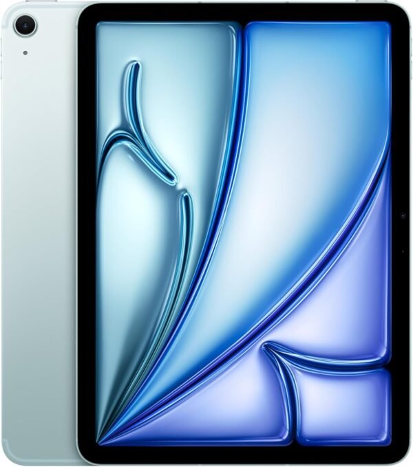 Apple iPad Air 11 Pouces avec Puce M3 : Apple Intelligence, écran Liquid Retina, 256 Go, caméras Avant/arrière 12 Mpx, Wi-FI 6E et connectivité cellulaire 5G, Touch ID, autonomie d’Une journée – Bleu