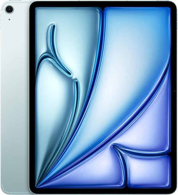 Apple 13-inch iPad Air with M3 Chip: Apple Intelligence, Liquid Retina Display, 256GB, 12MP Front/Rear Cameras, 6E Wi-Fi, 5G Cellular Connectivity, Touch ID, One Day Battery Life - Blue