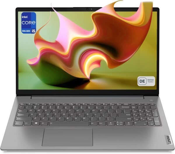 LENOVO V15 G4 IRU Ordinateur portable, Intel Core i5-13420H, RAM DDR4 16 Go, SSD PCIe 2 To, écran FHD 15,6", Intel UHD Graphics, clavier QWERTZ, FreeDos, gris fer