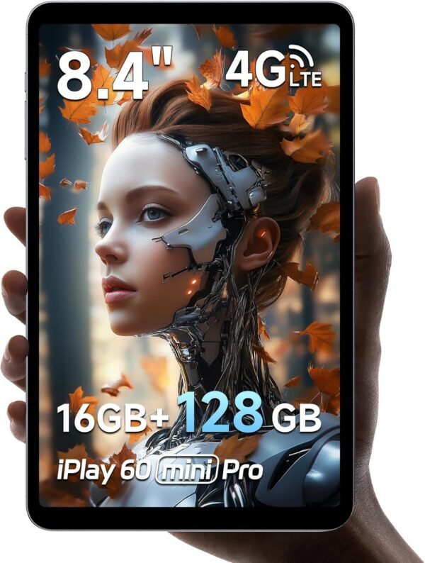 ALLDOCUBE iPlay 60 Mini Pro - Tablette 8,4 Pouces, MTK G99, 16Go+128Go, 6050mAh, FHD 1920x1200, Tablette Android 14 avec 2 Haut-parleurs, Widevine L1, 13MP, WiFi+4G LTE, 6 Axes Gyroscope