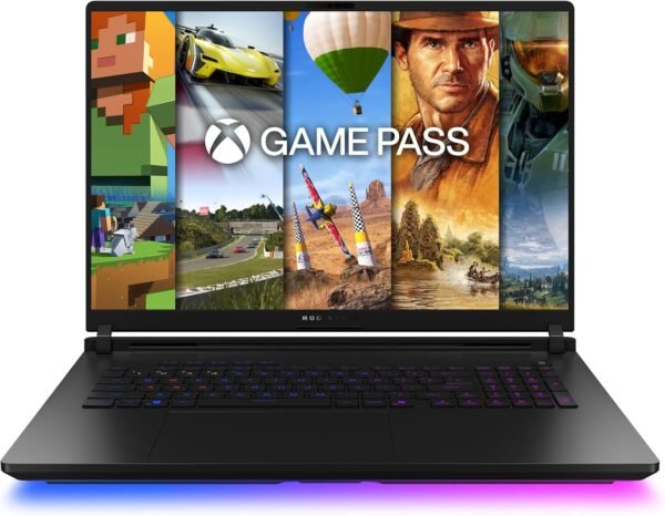 Asus ROG SCAR18 G835LX-SA141W 18 pouces 2.5K 240Hz Pc Portable (Intel Core Ultra 9 Processeur 5.4 GHz, 64 Go DDR5, 2 To + 2 To SSD, NVIDIA GeForce RTX 5090 24 Go, Windows 11 Home) – Clavier AZERTY RGB