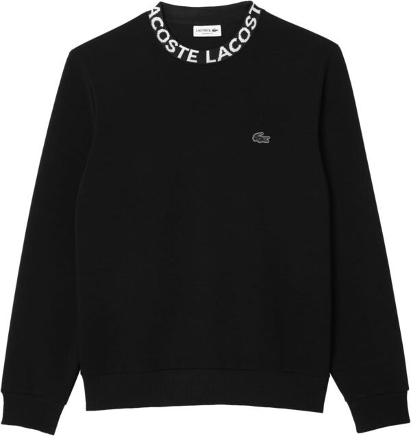Lacoste Sweat-shirt SH7473 pour homme, pull sportif, avec logo, coupe droite